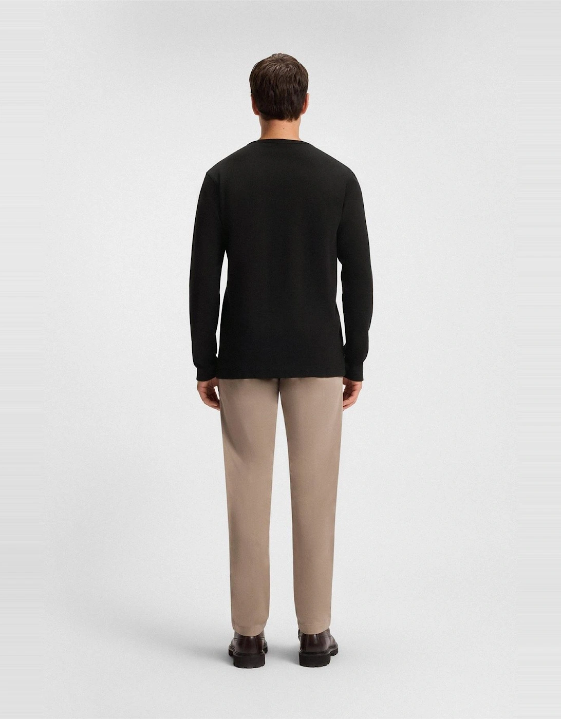 Wordmark Crew Neck Long Sleeve Regular Fit T-Shirt
