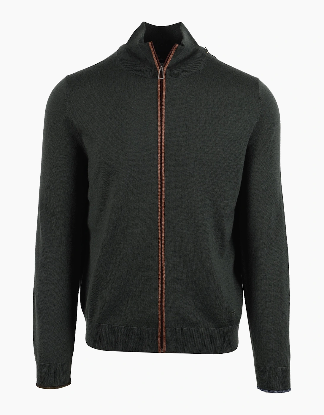 PAUL SMITH CARDIGAN ZIP UP GREEN