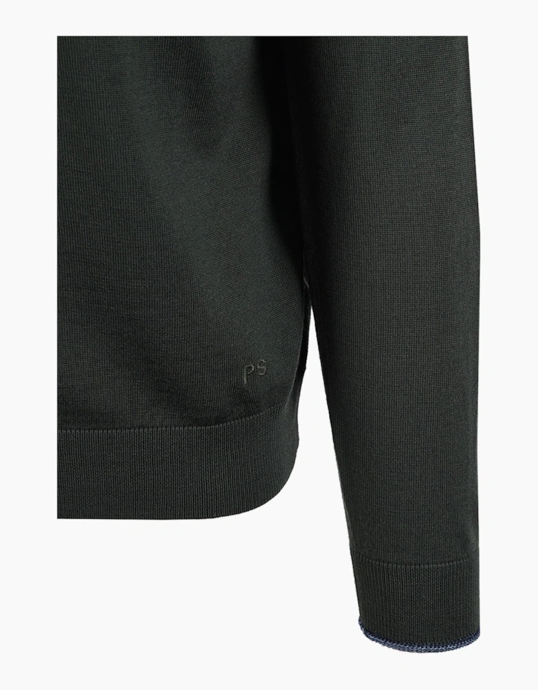 PAUL SMITH CARDIGAN ZIP UP GREEN