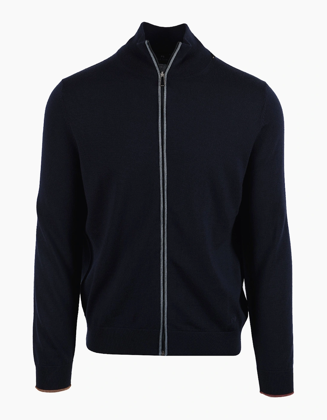 PAUL SMITH CARDIGAN ZIP UP BLUE