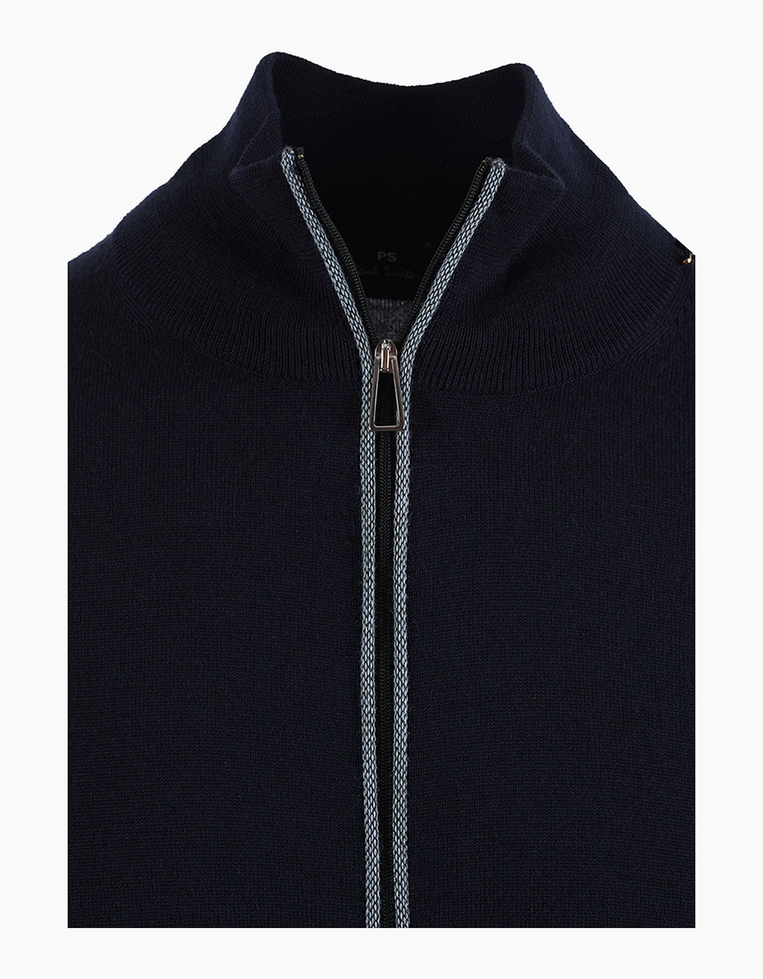 PAUL SMITH CARDIGAN ZIP UP BLUE