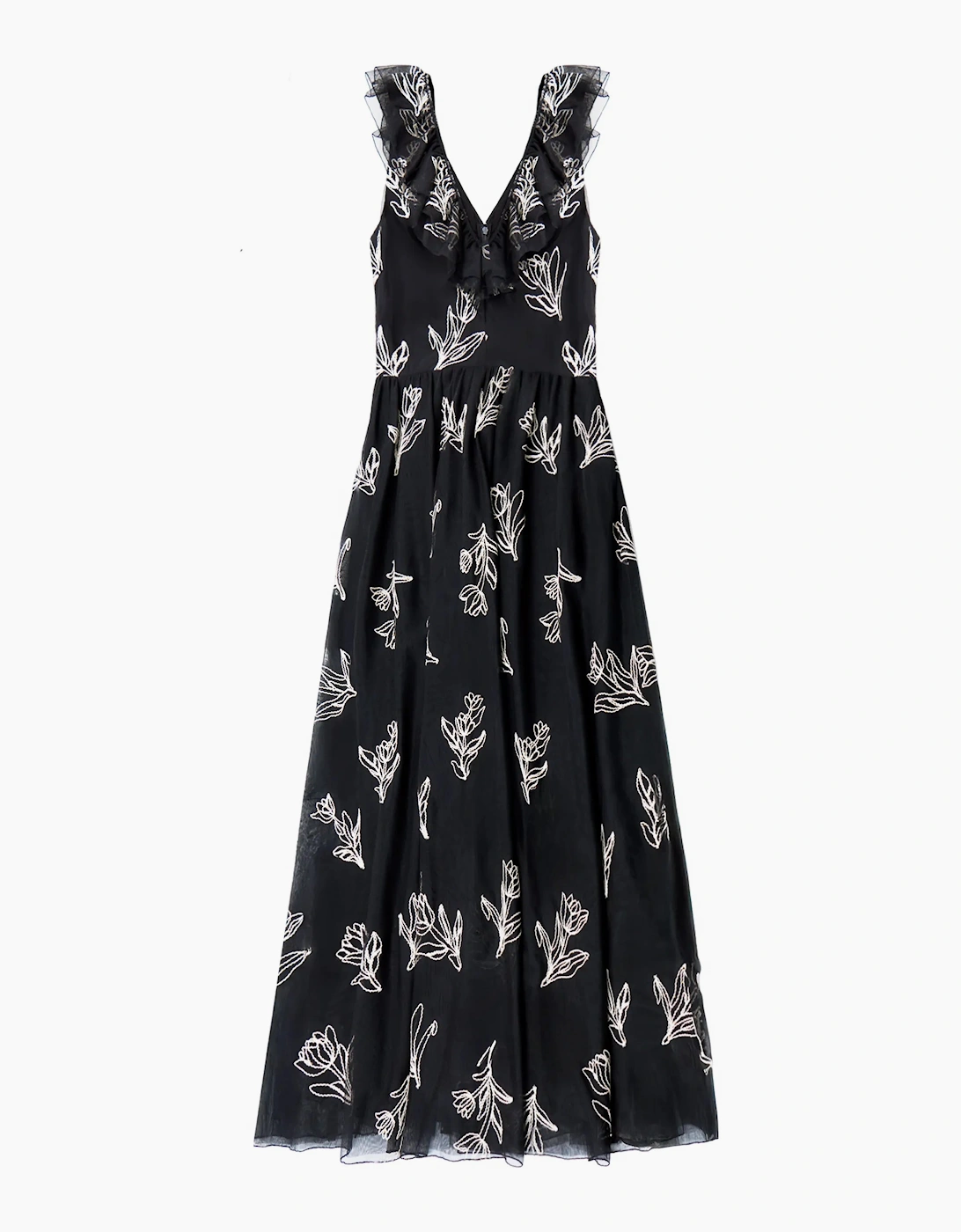 Tallulah Mono Embroidered Tulle Dress
