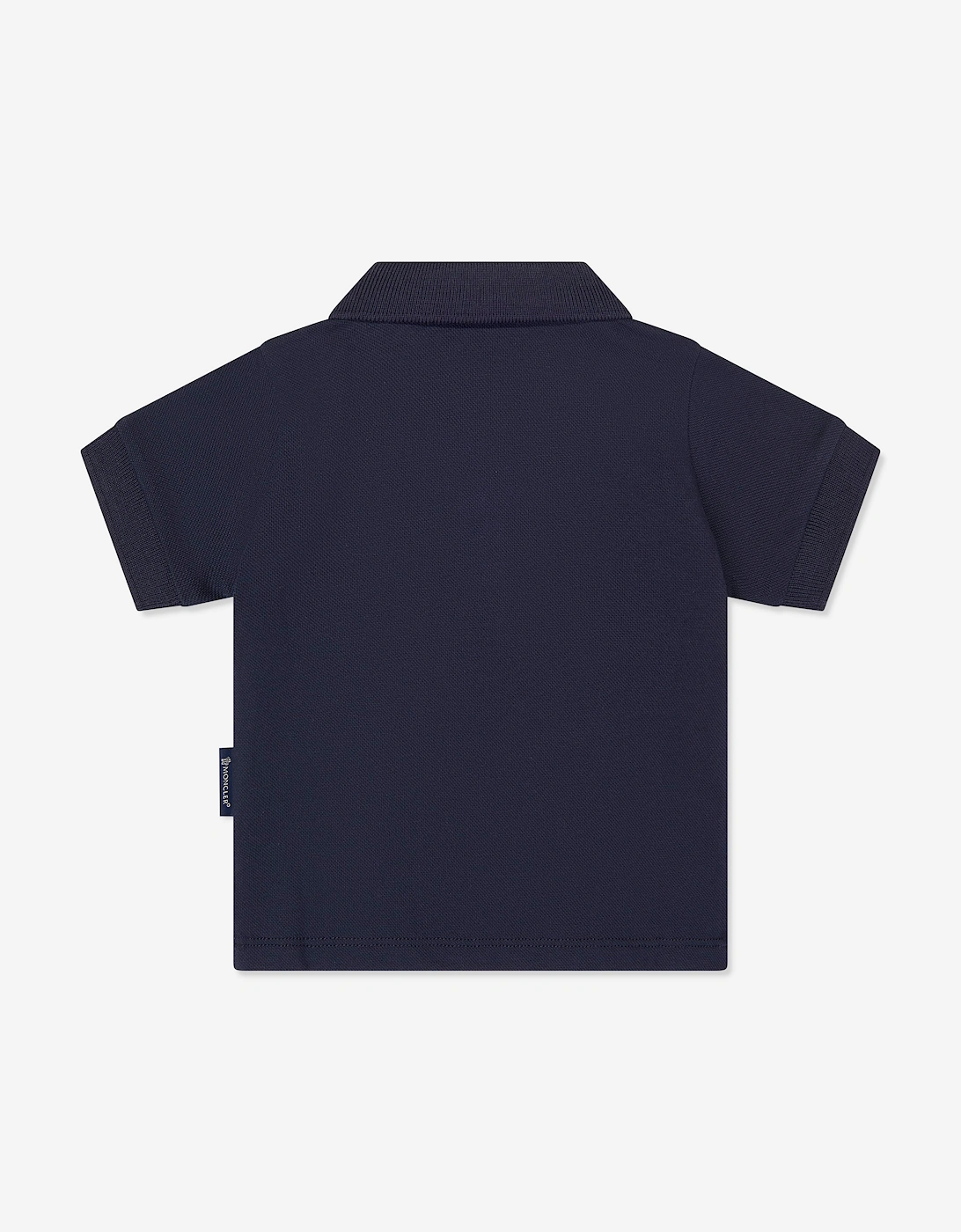 Moncler Enfant Baby Boys Triple Logo Polo Shirt in Navy