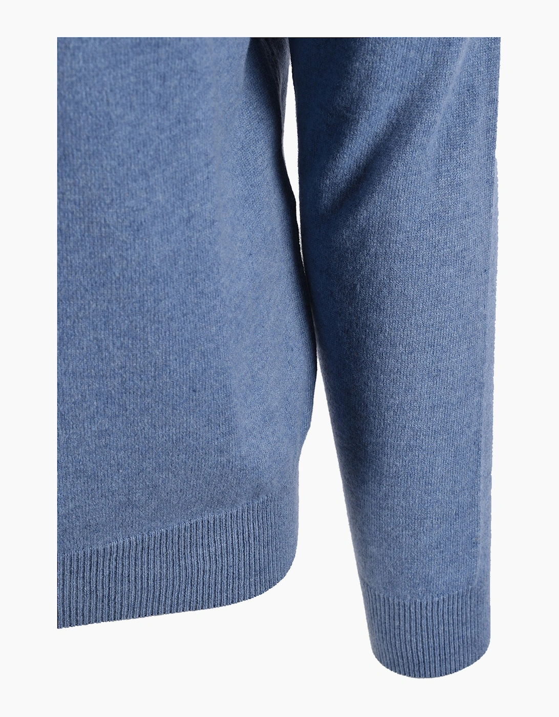 GANT SUPERFINE LAMBSWOOL HALF ZIP BLUE HORIZON