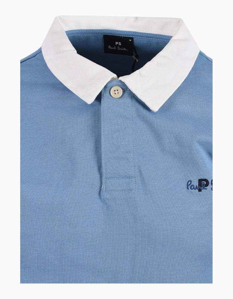 PAUL SMITH LONG SLEEVE POLO BLUE