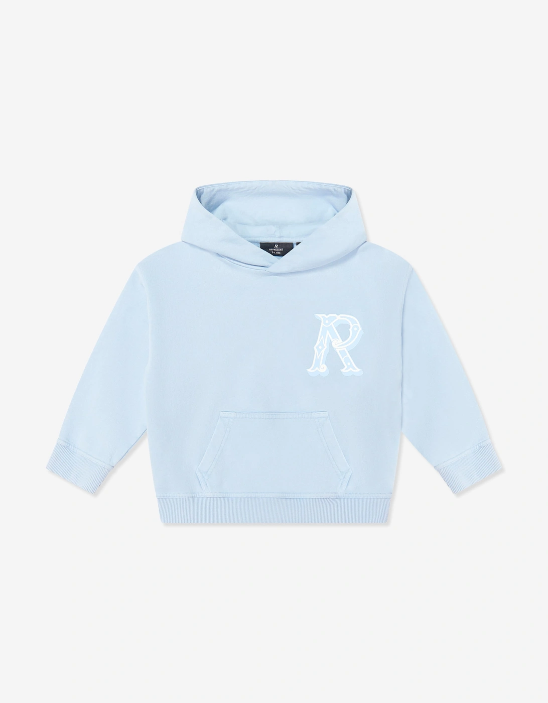 REPRESENT Kids Mini Western Initial Hoodie in Blue