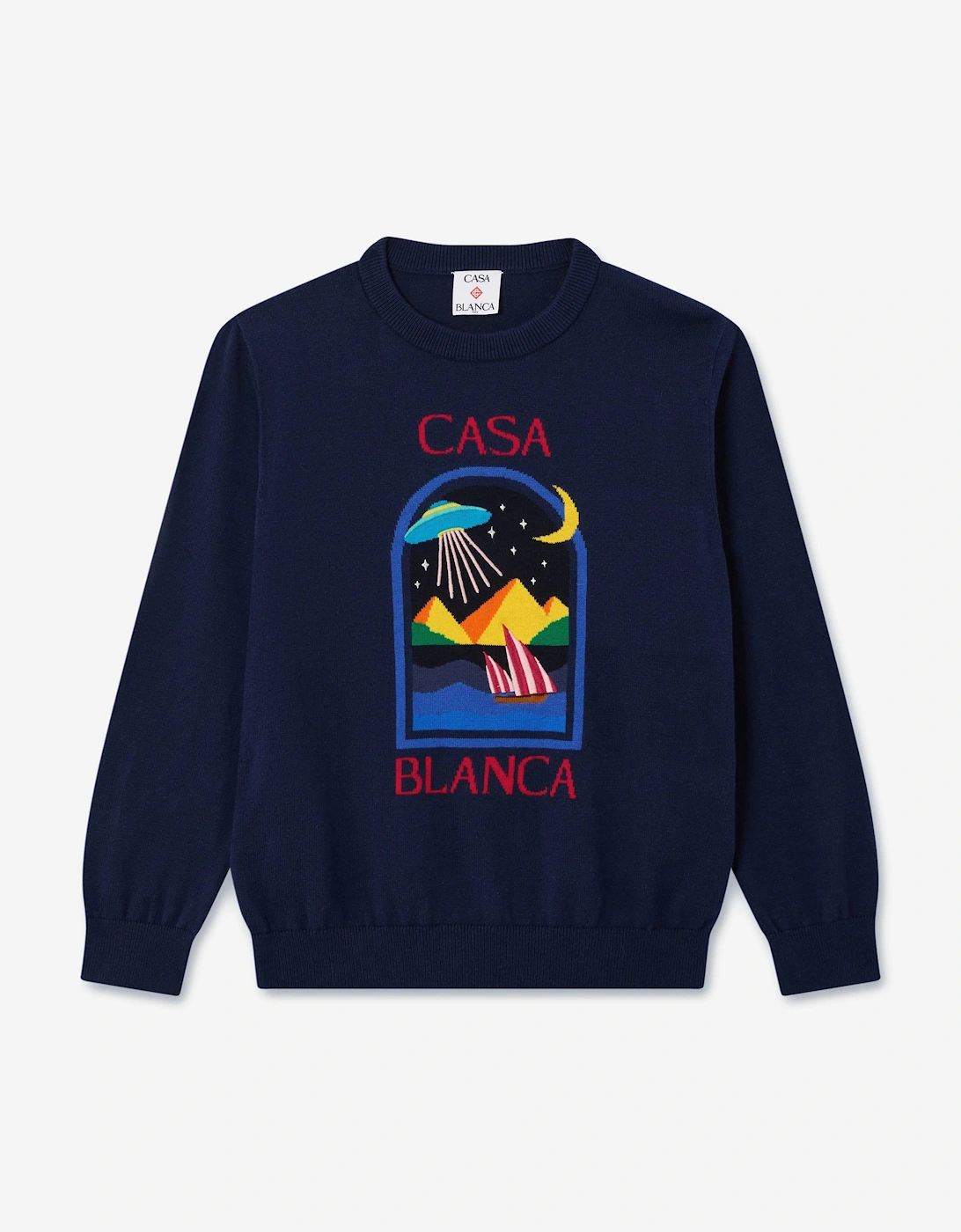 Casablanca Boys Pyramid Abduction Sweatshirt in Black