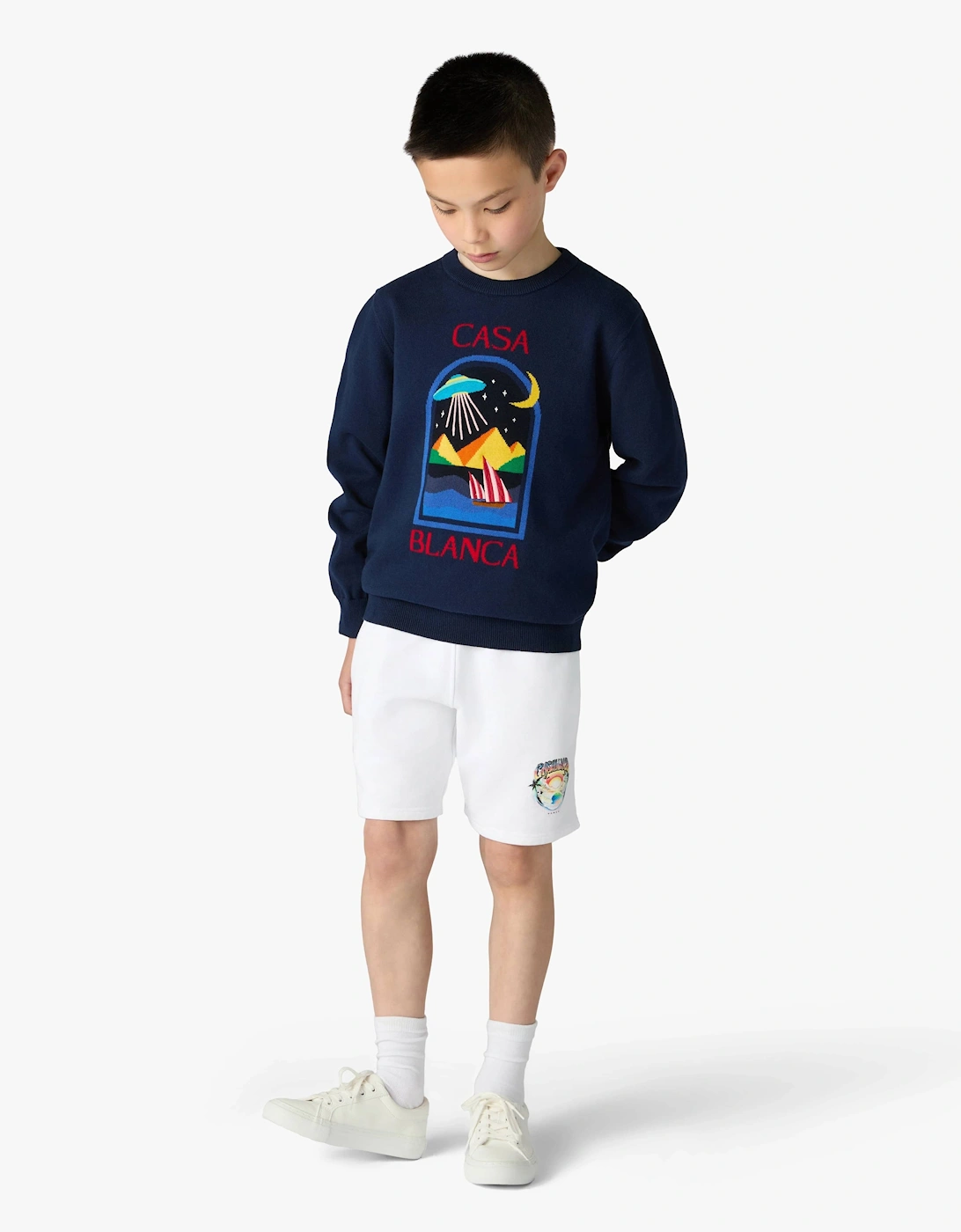 Casablanca Boys Pyramid Abduction Sweatshirt in Black