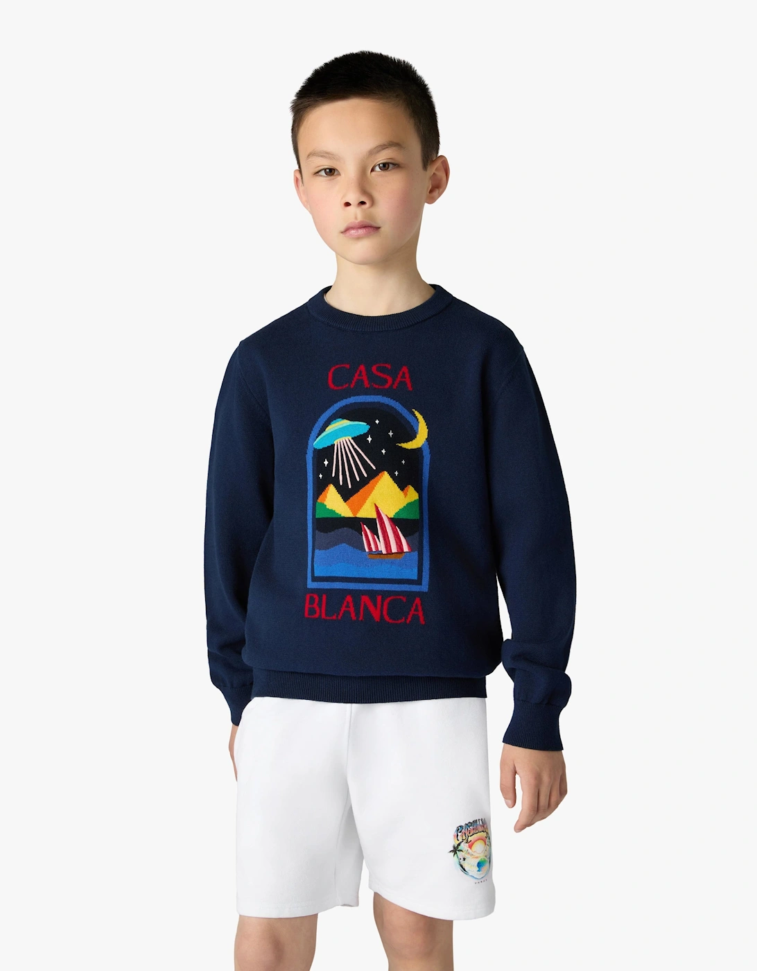 Casablanca Boys Pyramid Abduction Sweatshirt in Black