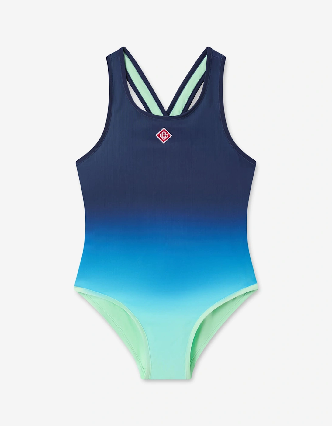 Casablanca Girls Gradient Swimsuit in Blue