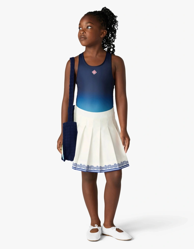 Casablanca Girls Gradient Swimsuit in Blue