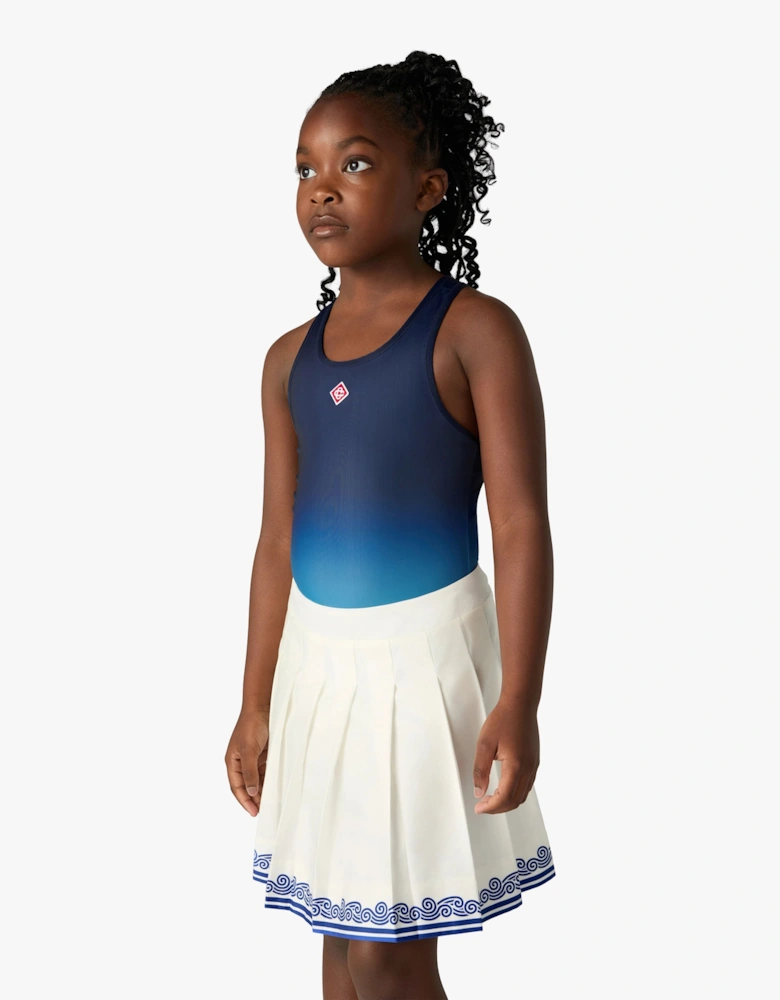 Casablanca Girls Gradient Swimsuit in Blue
