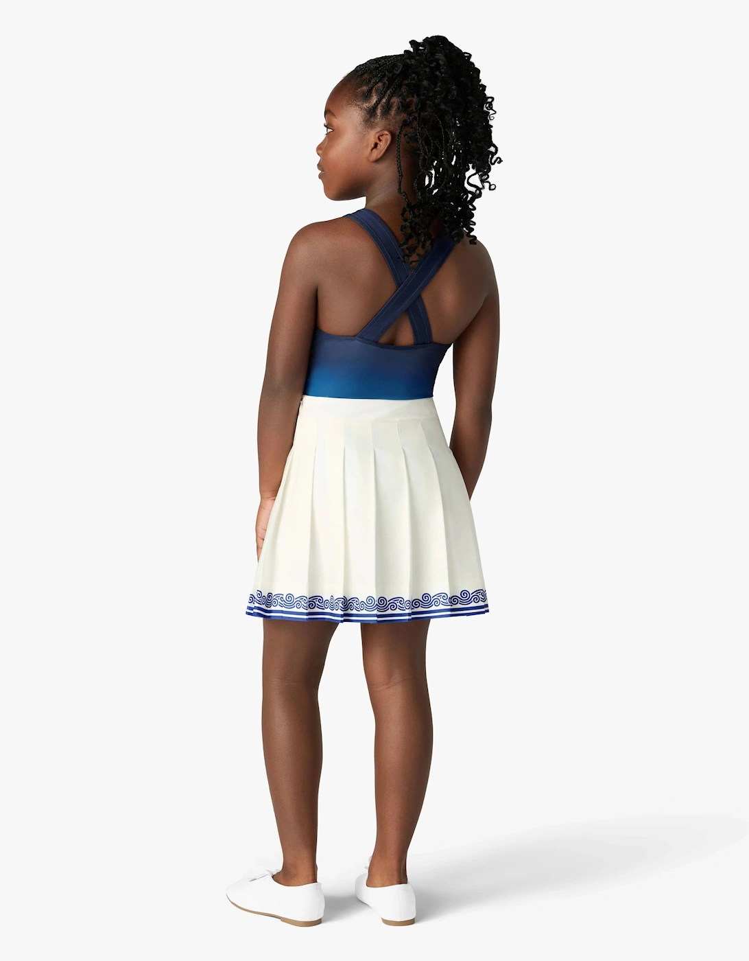 Casablanca Girls Gradient Swimsuit in Blue