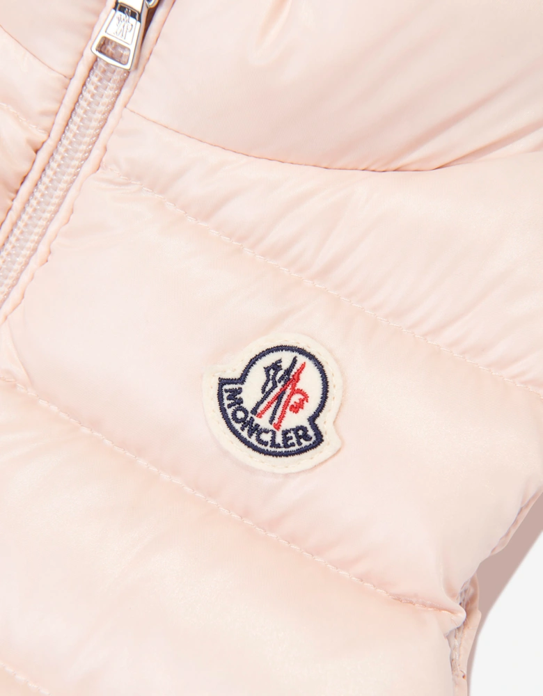 Moncler Enfant Baby Girls Down Padded Ghany Gilet in Pink