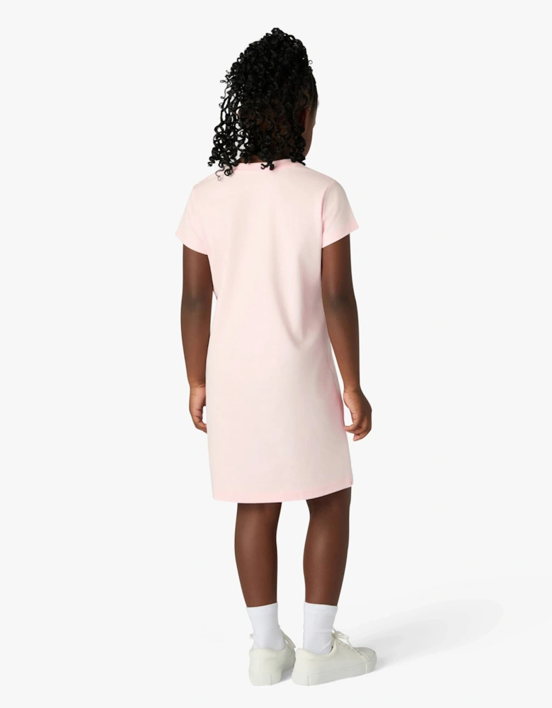 Casablanca Girls Casa Airspray Printed T-Shirt Dress in Pink
