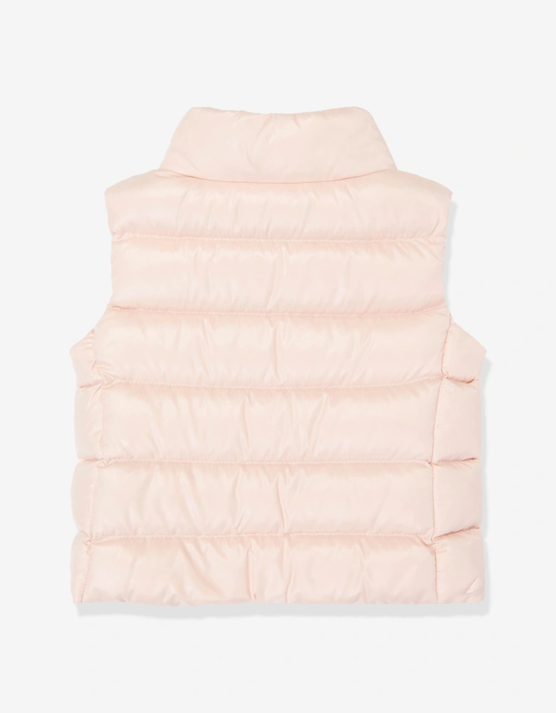Moncler Enfant Baby Girls Down Padded Ghany Gilet in Pink