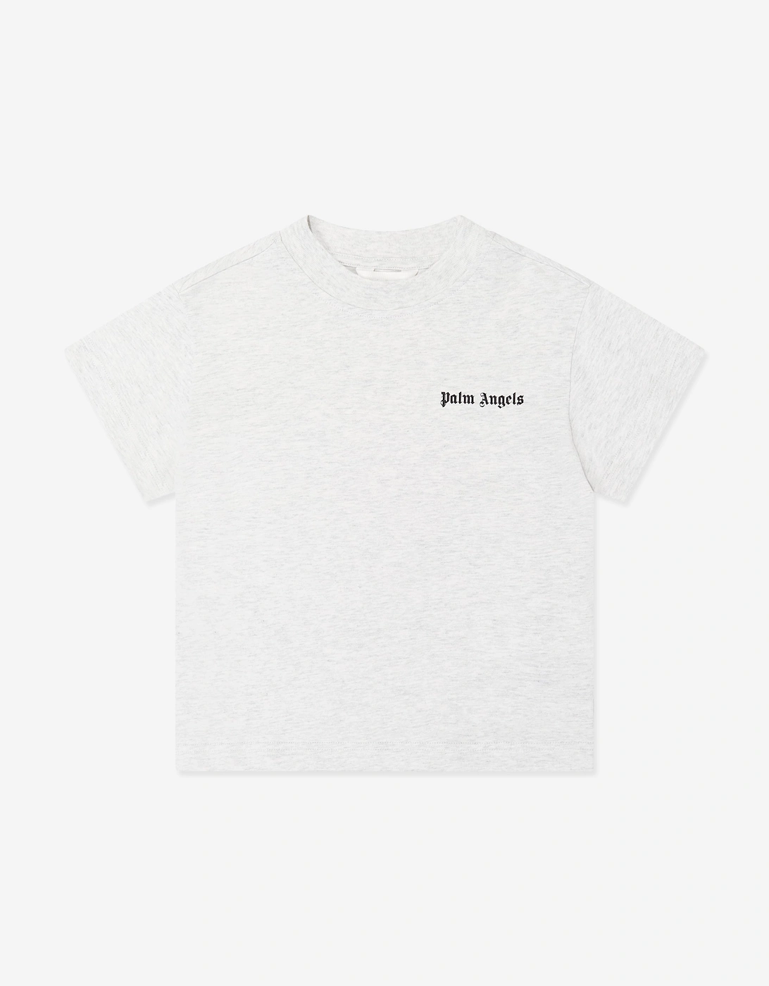 Palm Angels Boys Grey  Classic Logo Jersey T-Shirt  - Size 10 Years Kids