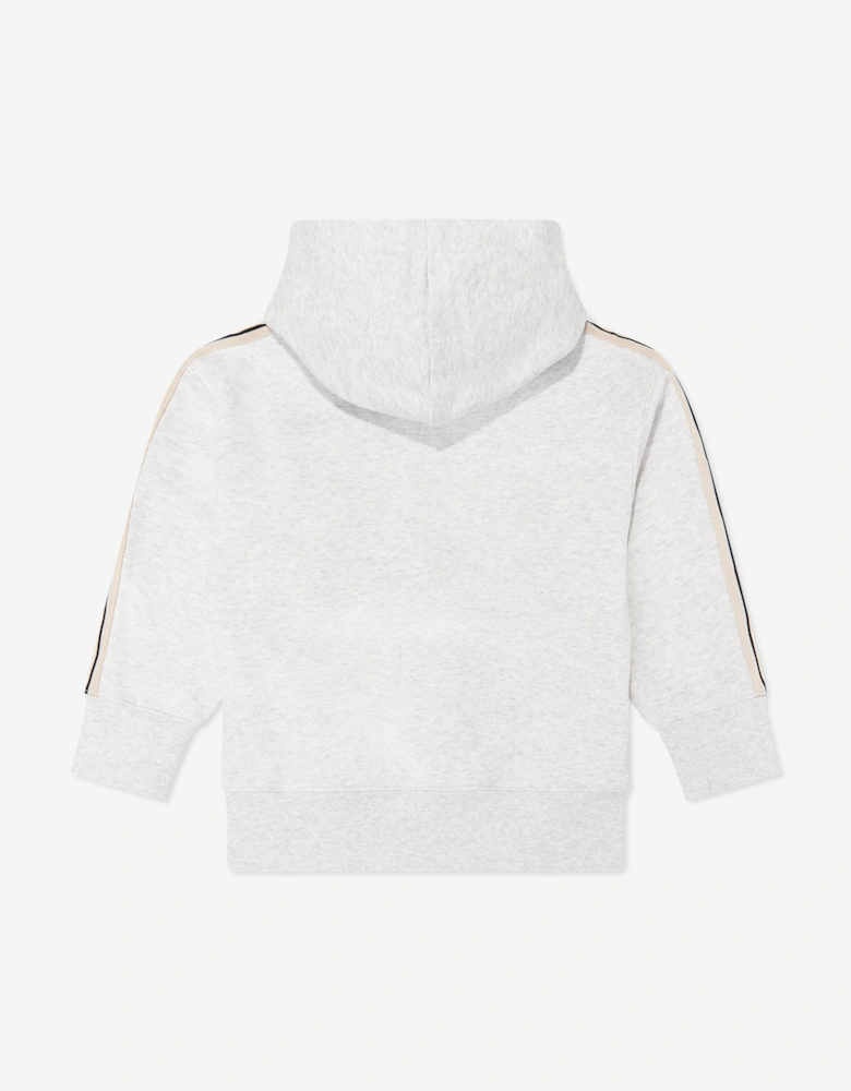 Palm Angels Kids Classic Logo Hoodie in Grey