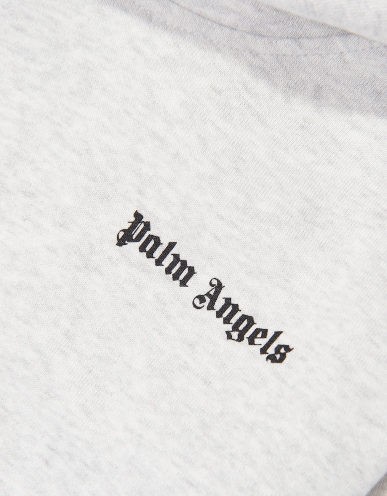 Palm Angels Kids Classic Logo Hoodie in Grey