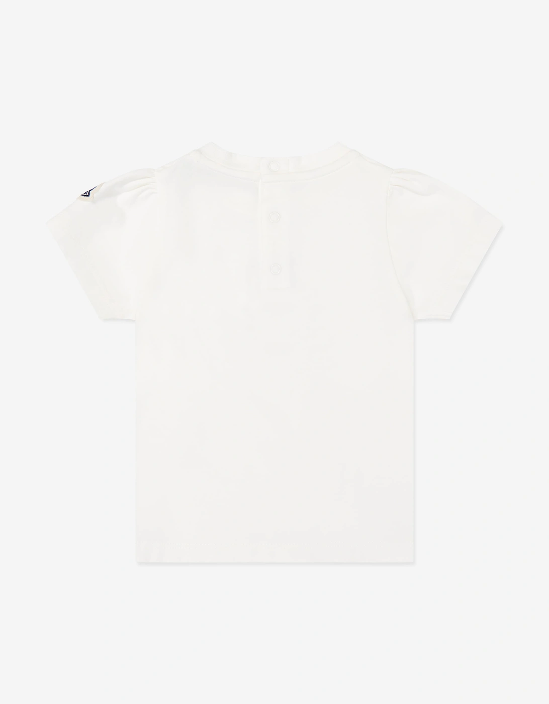Moncler Enfant Baby Girls Heart Logo T-Shirt in Ivory