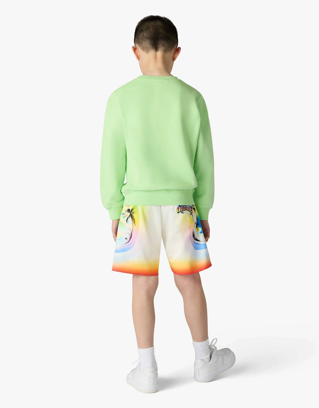 Casablanca Kids Casa Airspray Print Sweatshirt in Green