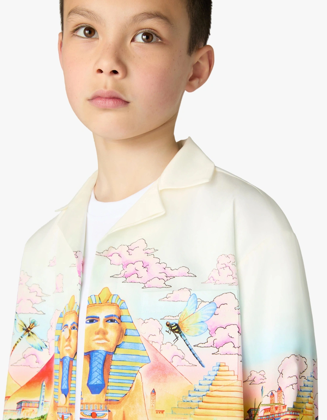 Casablanca , Kids Shirts, Male, Multicolor, 9 Y | 134 Cm, Egypt As It Was Print Shirt - Image 3