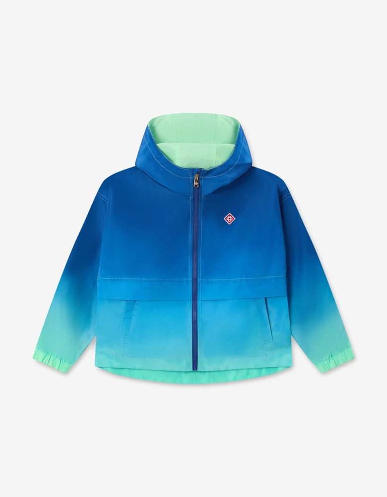 Casablanca Kids Gradient Hooded Jacket in Blue