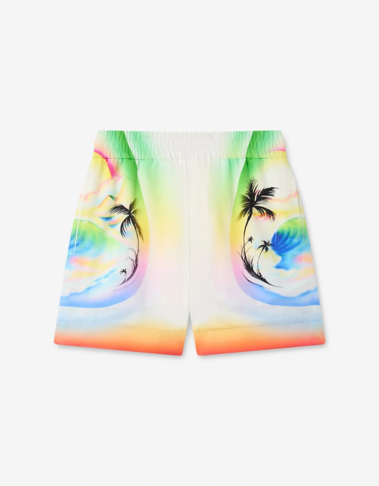 Casablanca Boys Casa Airspray Printed Shorts in Multicolour