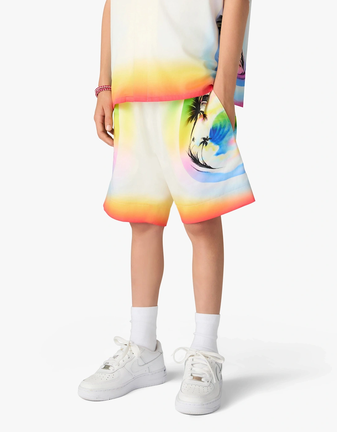 Casablanca Boys Casa Airspray Printed Shorts in Multicolour