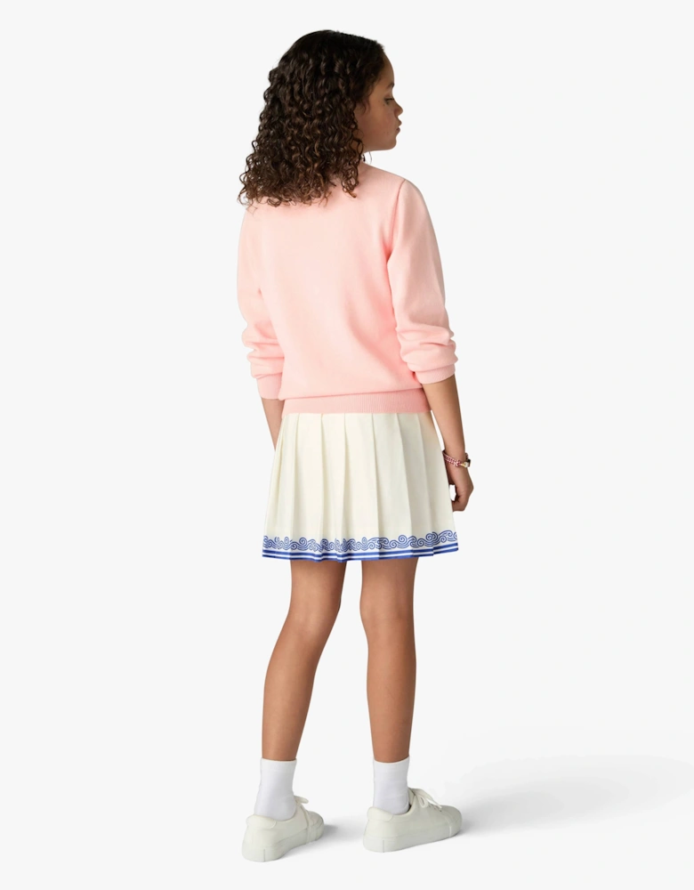 Casablanca Girls Stacked Logo Sweatshirt in Pink