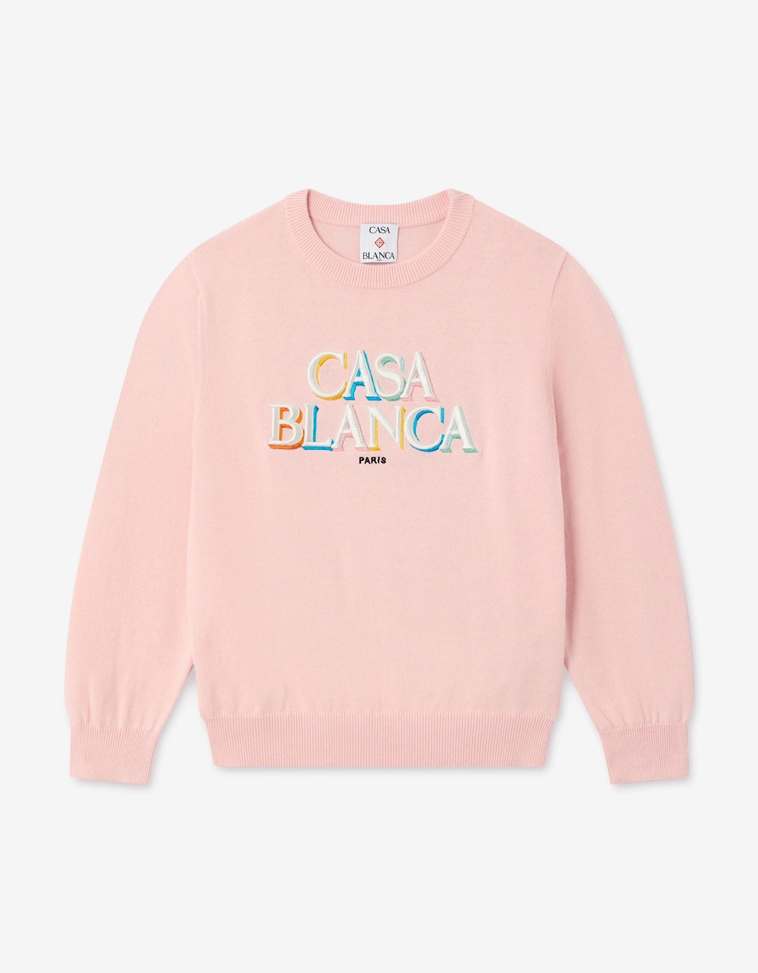 Casablanca Girls Stacked Logo Sweatshirt in Pink