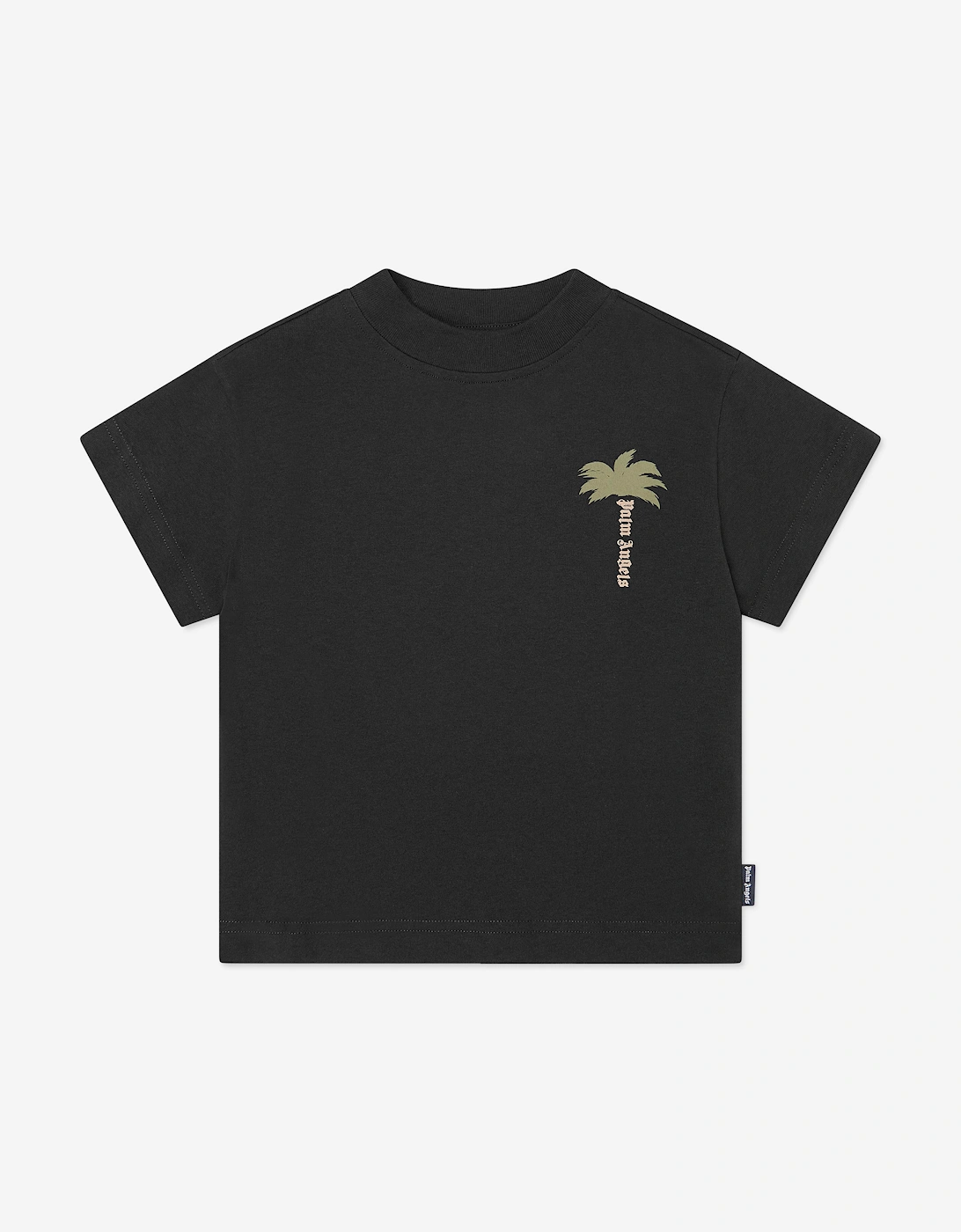 Palm Angels Girls Black  Palm Logo Jersey T-Shirt  - Size 12 Years Kids