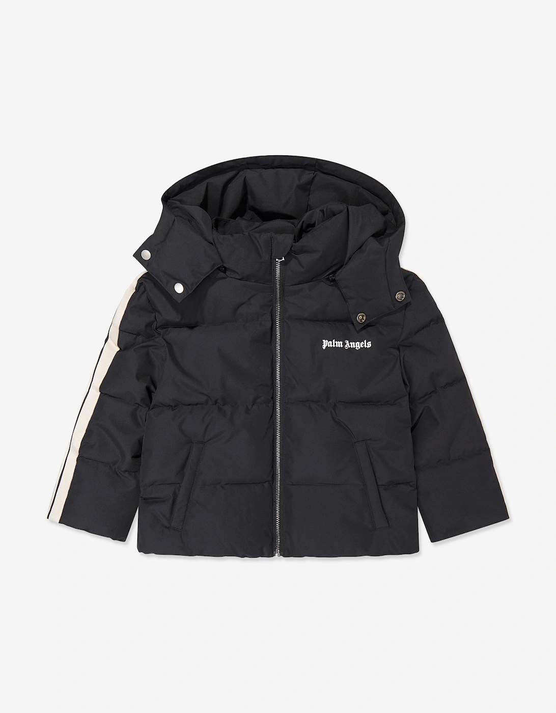 Palm Angels Girls Black  Classic Logo Puffer Jacket  - Size 10 Years Kids
