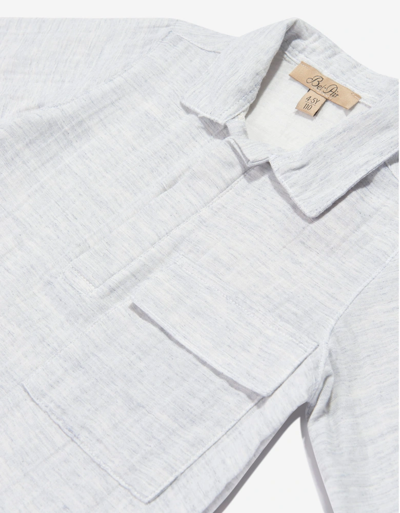 Bel-Air Boys Cotton Short Set in Blue