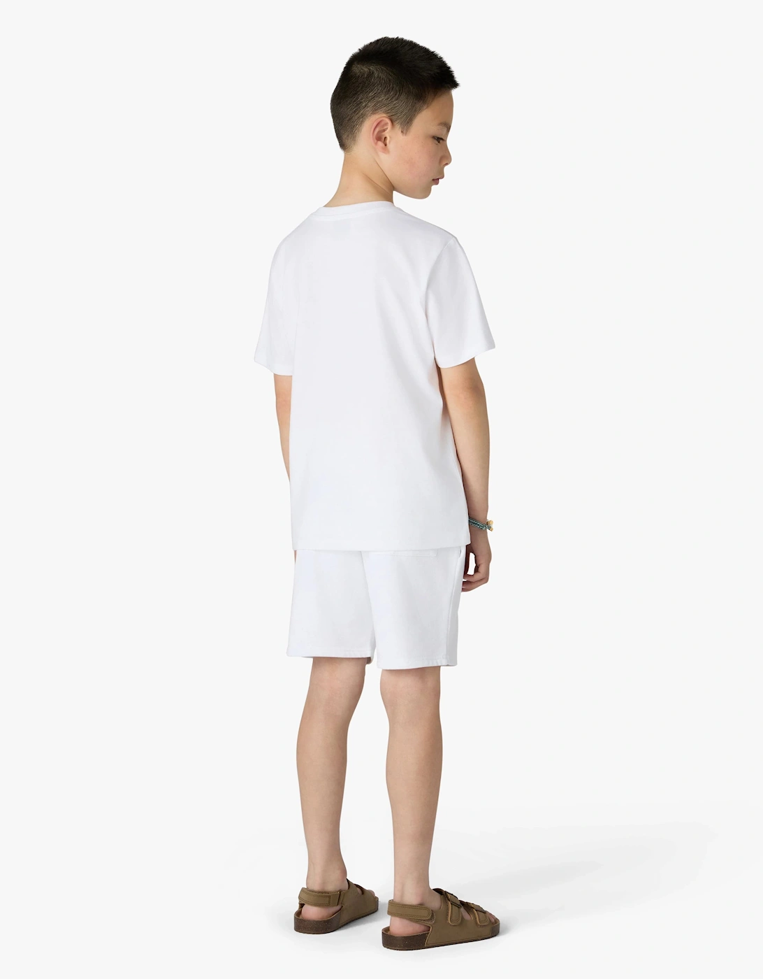 Casablanca Kids Casa Airspray Print Sweatshorts in White