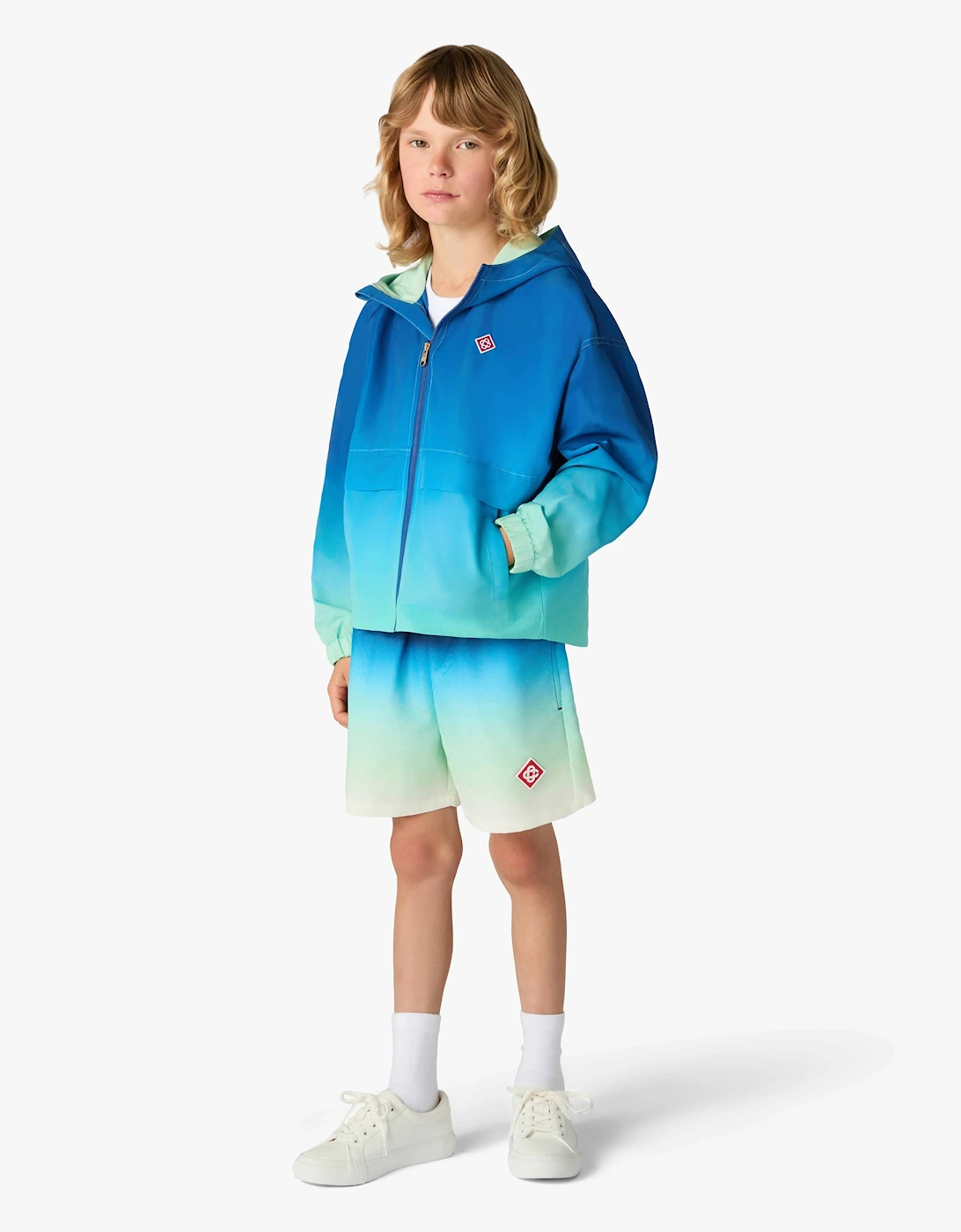 Casablanca Boys Gradient Swim Shorts in Blue