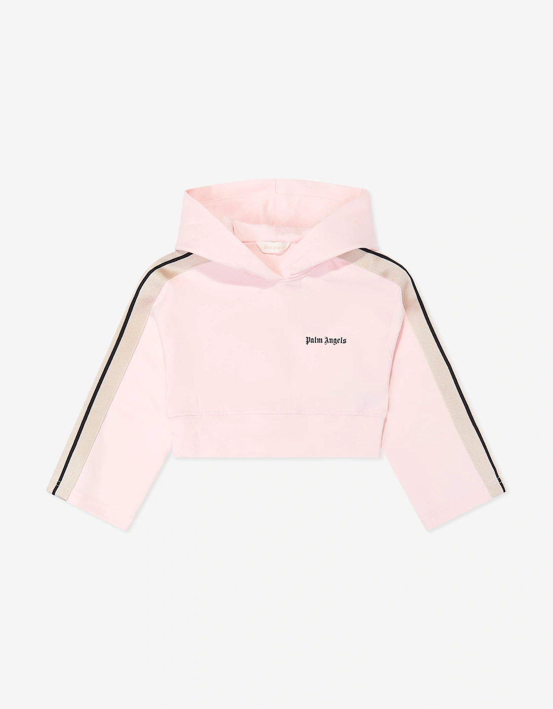 Palm Angels Girl's Palm Angels Girls Track Band Milan Stitch Hoodie in Pink
