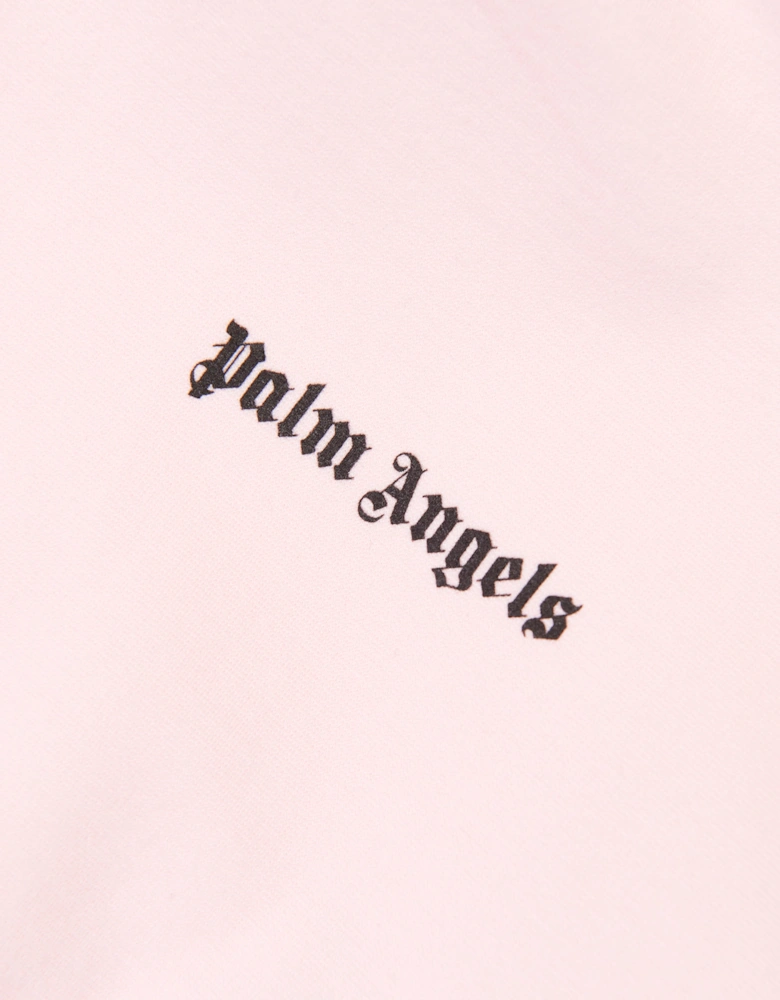 Palm Angels Girls Track Band Milan Stitch Hoodie in Pink