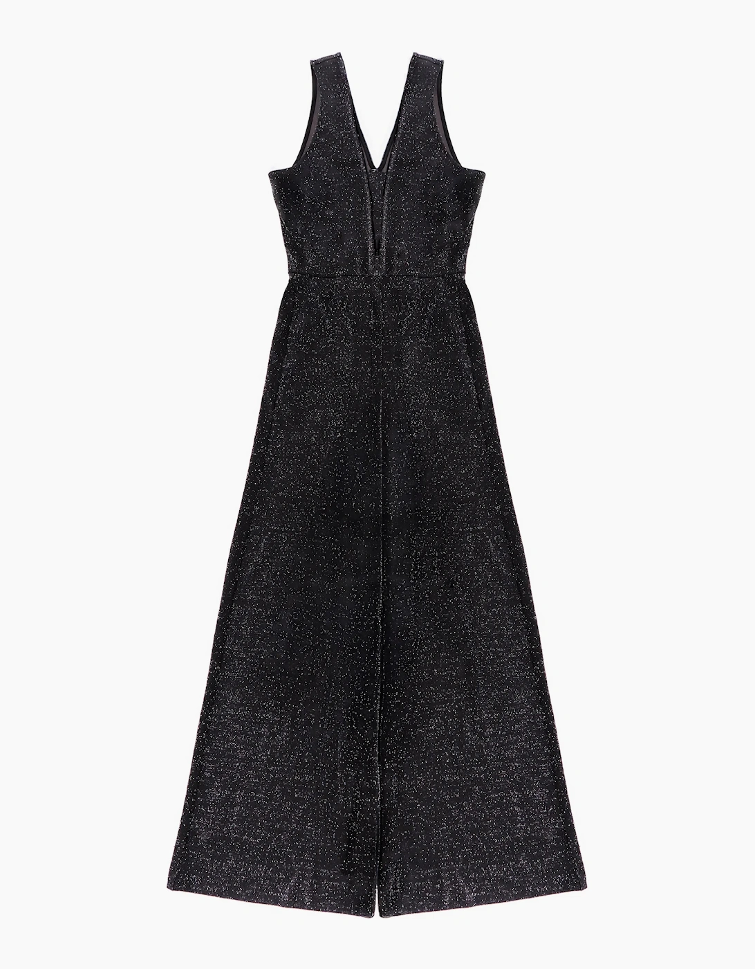 Petite Indy Black Sparkle Ponte Jumpsuit