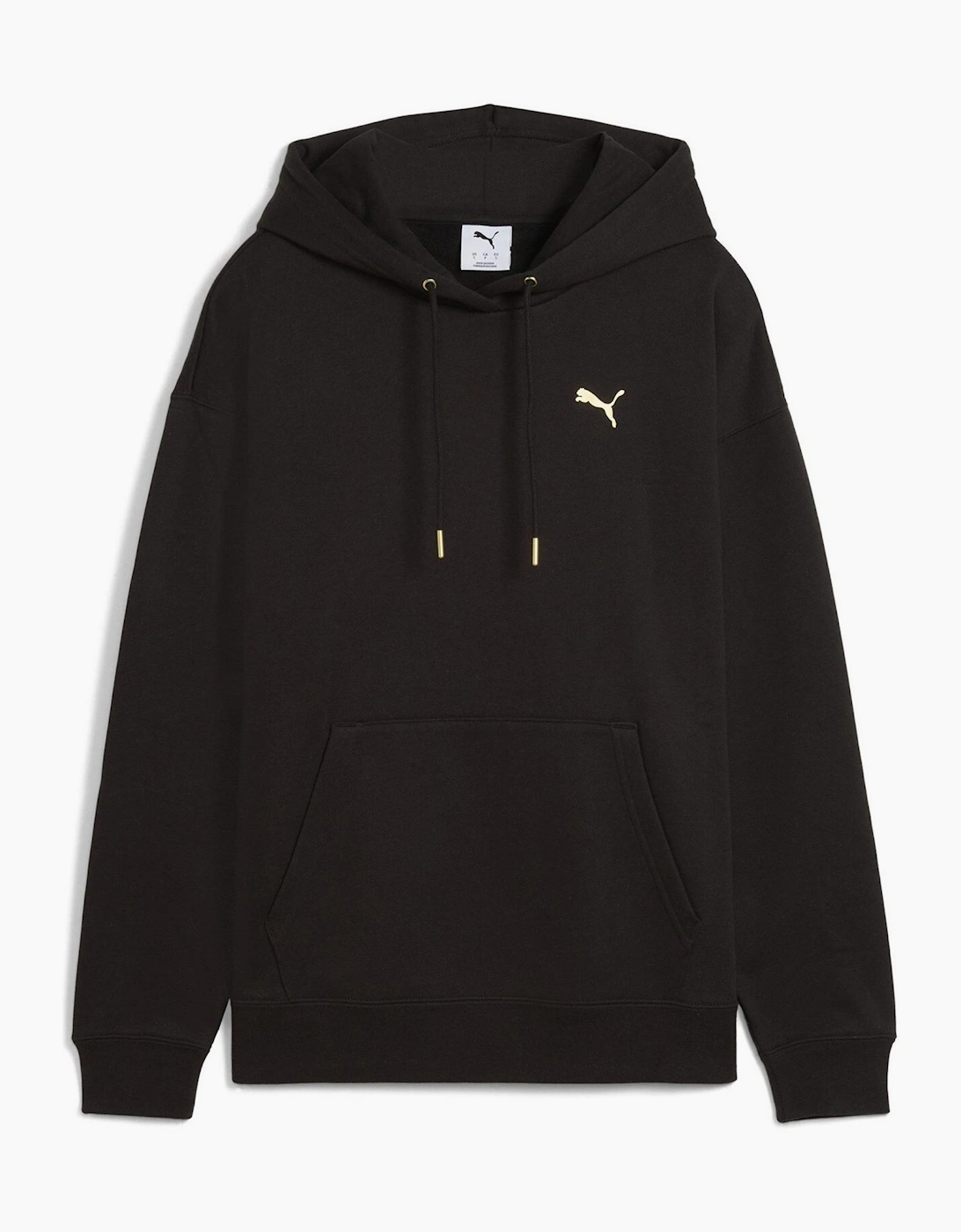 Puma Puma Women's Maximal Metallic Comfort Tech Fleece Overhead Hoodie - Black