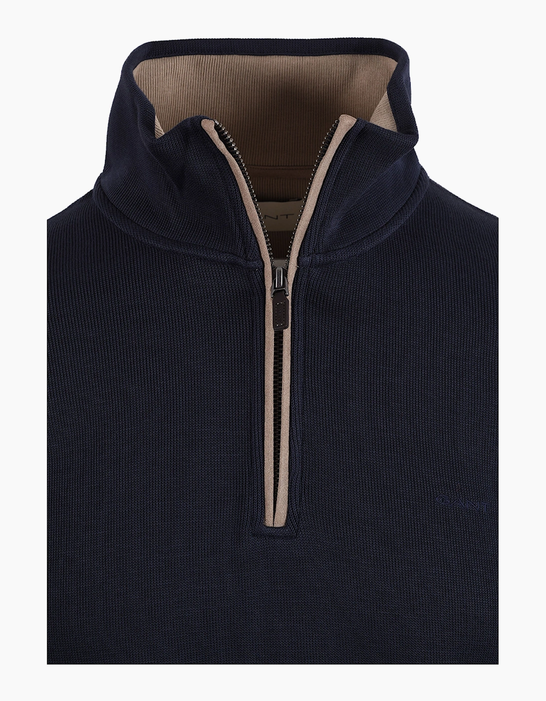 GANT SACKER RIB HALF ZIP EVENING BLUE