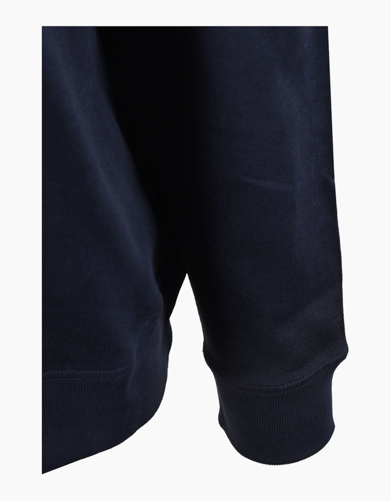 GANT SACKER RIB HALF ZIP EVENING BLUE