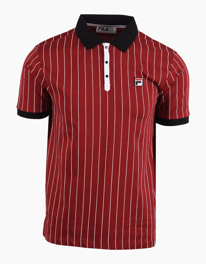 Fila Vintage FILA BB1 CLASSIC STRIPED POLO SUNDRIED TOMATO/ BLACK