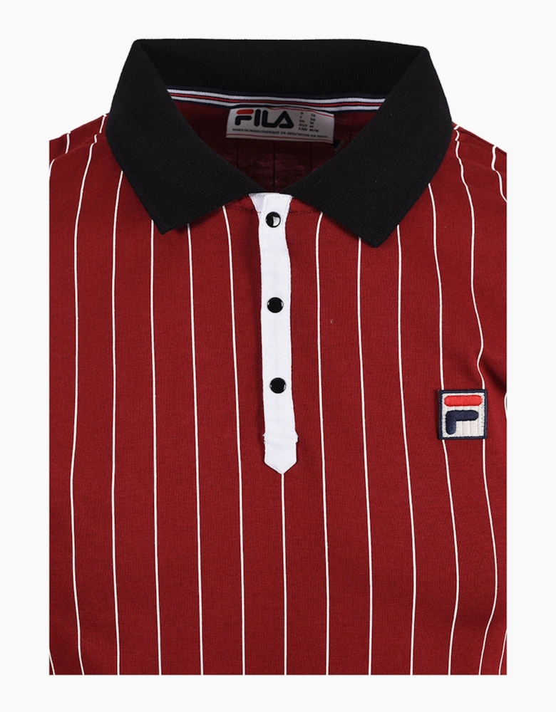 Fila Vintage FILA BB1 CLASSIC STRIPED POLO SUNDRIED TOMATO/ BLACK