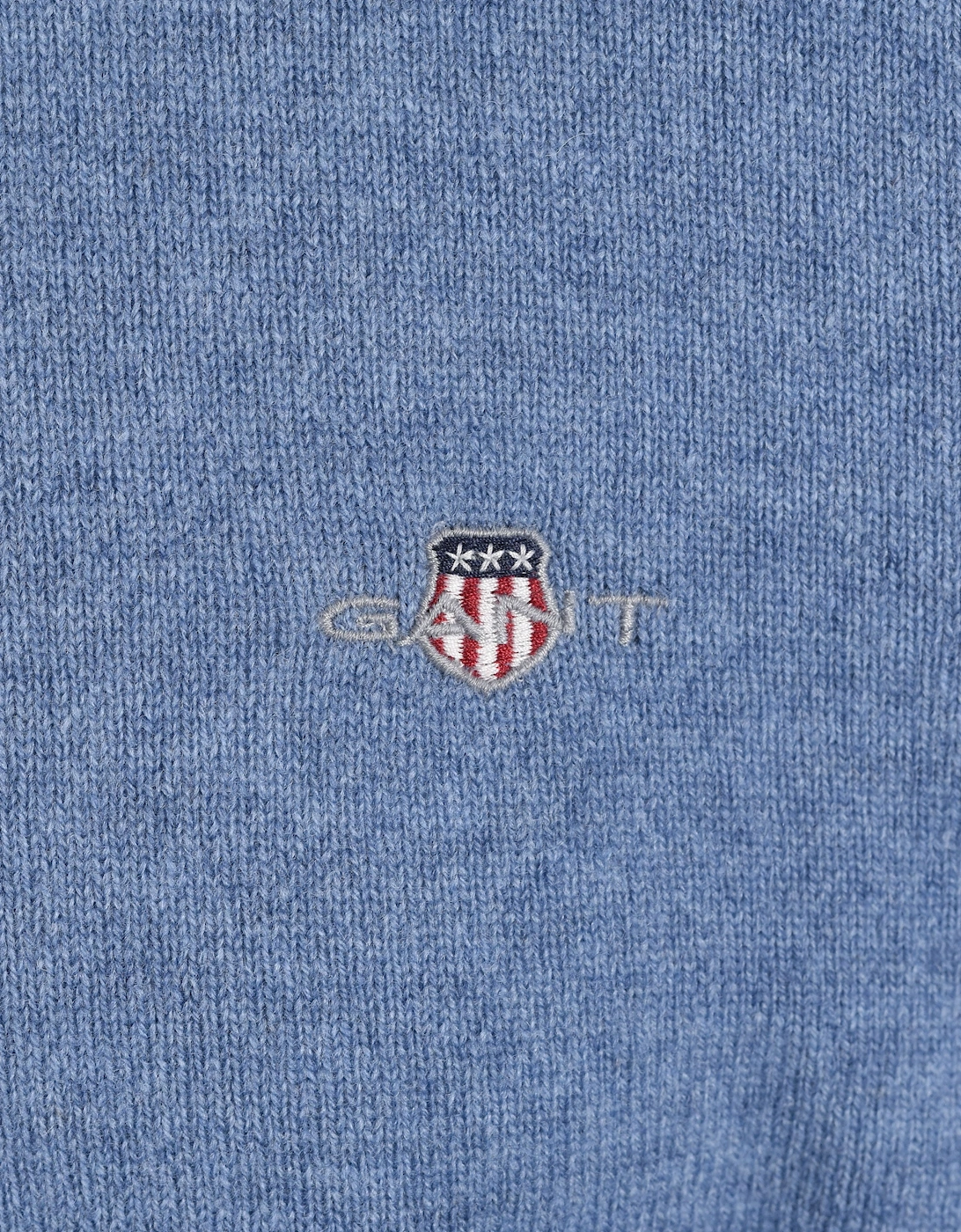 GANT SUPERFINE LAMBSWOOL CREW NECK BLUE HORIZON