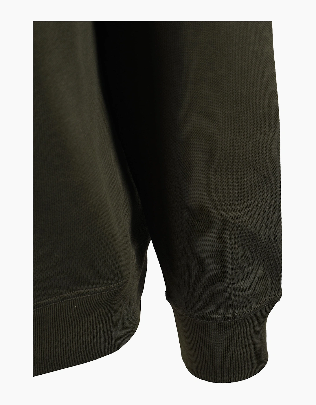 GANT SACKER RIB HALF ZIP DARK MOSS GREEN