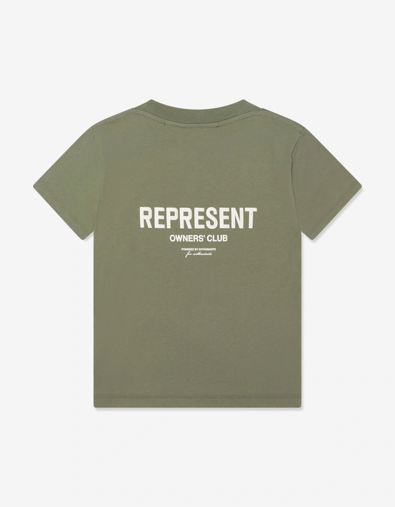 REPRESENT Kids Mini Owners Club T-Shirt in Green