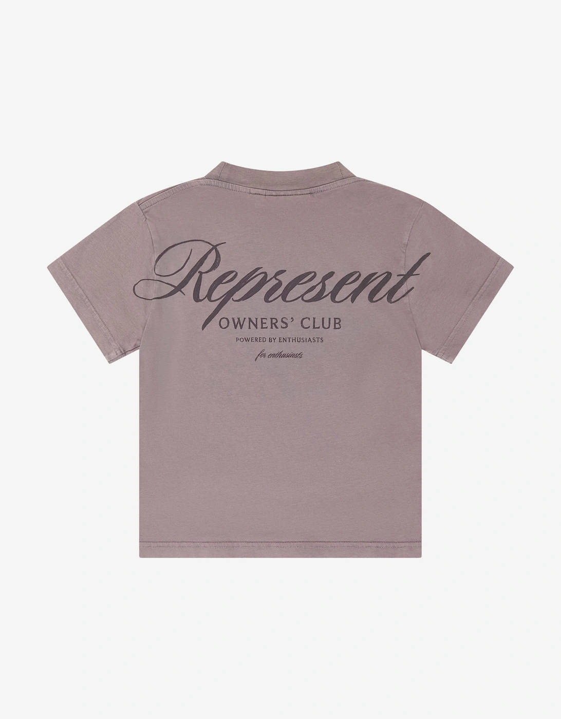 REPRESENT Kids Mini Owners Club Script T-Shirt in Brown