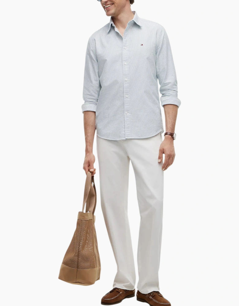 Tommy Hilfiger Mens Oxford Shirts Long Sleeve Cotton