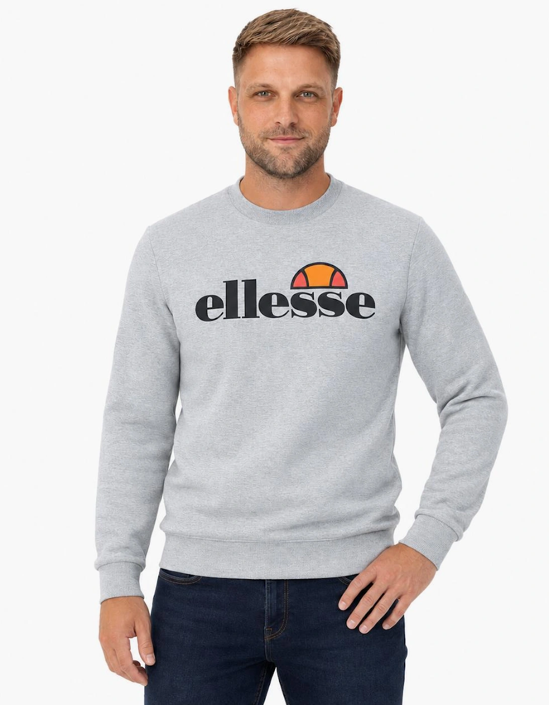 Ellesse Corvaro Sweatshirt Light Grey Marl